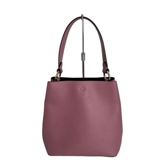 COACH Small Town Bucket Bag Pink Leather - Handbag 159-080625 - Picture 2 of 9